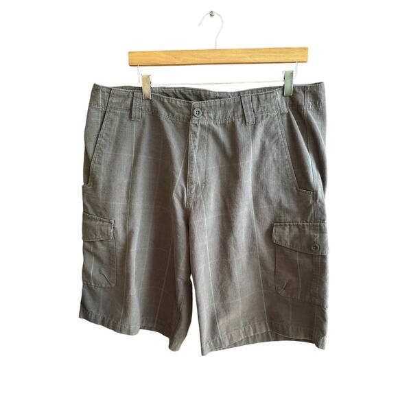 The North Face Ranier Surplus Flat Front Cotton Gray Cargo Shorts Men’s Size 38 - Picture 6 of 10